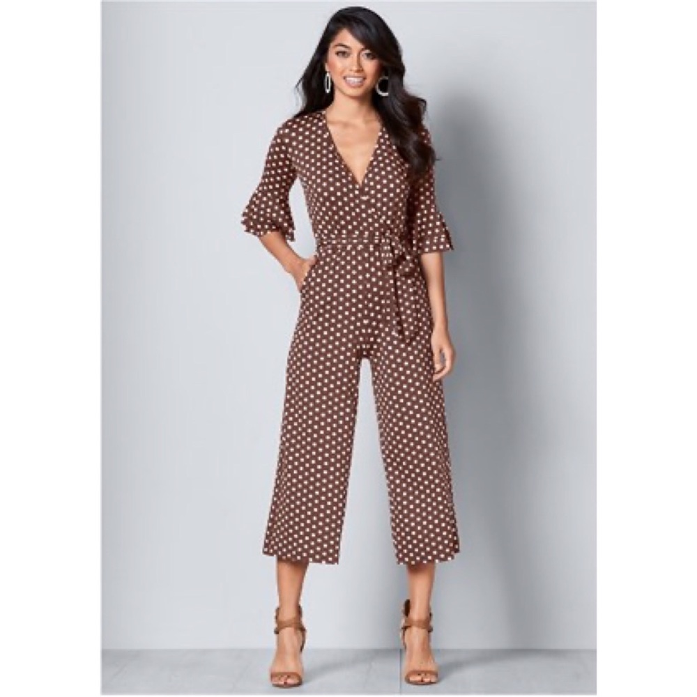 VENUS Polka Dot Jumpsuit
